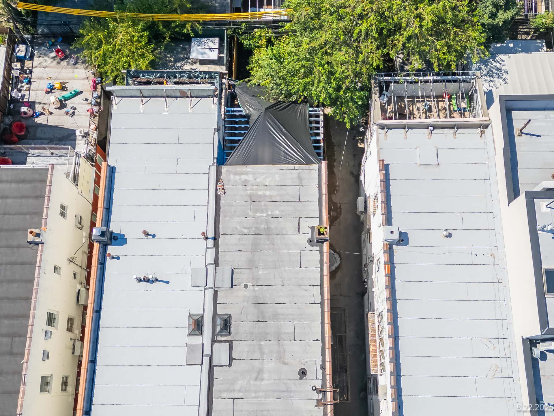 Street view of a Brooklyn residential property documented in an OpenDoors360 pre-construction survey before adjacent construction work began